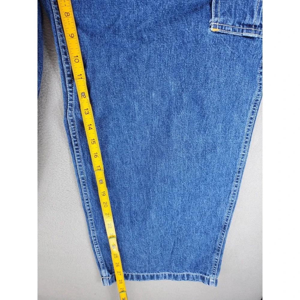 GAP Cargo Jeans Men 36 Blue Y2K Baggy Relaxed Fit Utility Denim 36x30